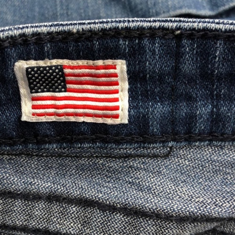 True Religion Blue Denim Jess Shorts, 25 - Picture 6 of 8